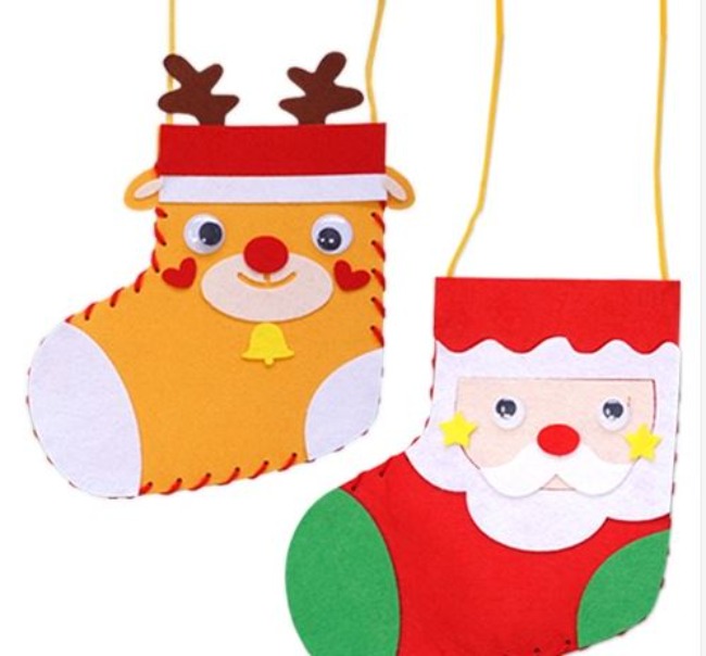 산타랑 루돌프랑 양말가방만들기(4개)