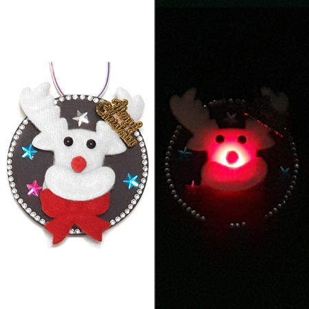 KK 겨울 크리스마스 루돌프 LED 장식 만들기