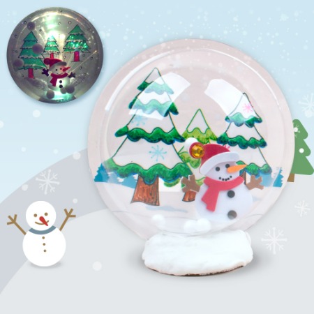눈사람 스노우볼 4인용 크리스마스 겨울만들기재료