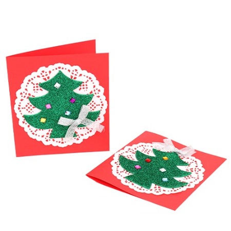 반짝이트리 카드 크리스마스 겨울만들기재료