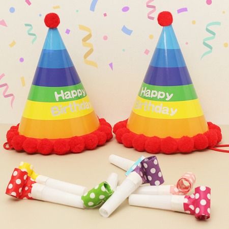 생일파티 고깔 모자