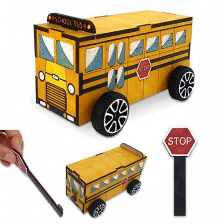 [만들기대장]자석 나무 자동차 - 버스